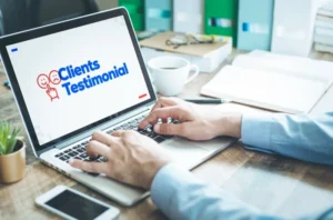 An individual seeking client testimonials as part of the process on how to check if a Lawyer is legitimate