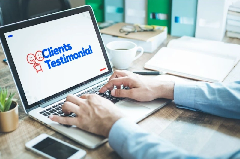 An individual seeking client testimonials as part of the process on how to check if a Lawyer is legitimate
